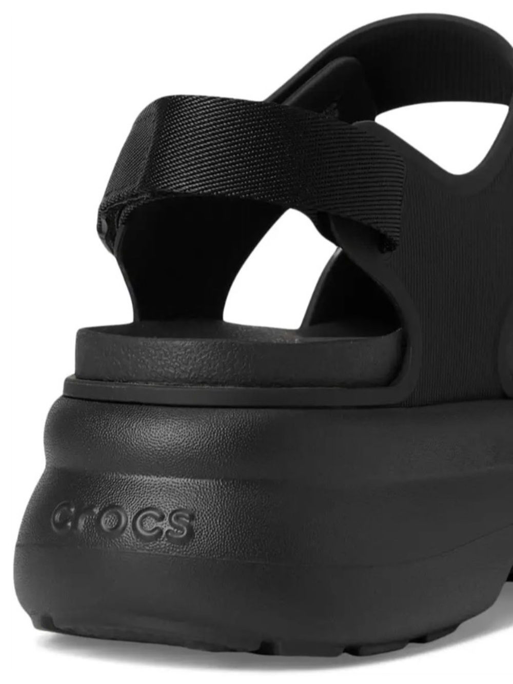 Crocs Soho Y-Strap Sandal Black Platform Sport Sandals - Picture 4 of 7